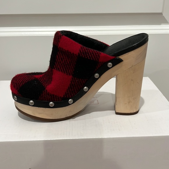 Woolrich Journalist Buffalo Plaid Mule Clogs - Picture 3 of 15